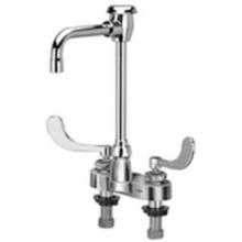Zurn Industries Z812T4-XL-6M - CENTERSET FAUCET W/4-1/2'' VB SPOUT & 4'' WRIST BLADE HANDES