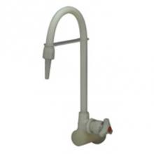 Zurn Industries Z82900-WM - AquaSpec® polypropylene wall-mount lab faucet with serrated nozzle for distilled water