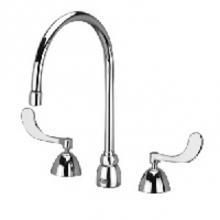 Zurn Industries Z831C4-XL-140-18F - FAUCET (XL), WIDESPREAD FLEX HOSE, ''S'' 140 RESTRICTED SWING ''18F&