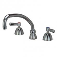 Zurn Industries Z831J1-XL-HS - AquaSpec® widespread faucet with 9-1/2'' tubular spout, lever handles and hose spra