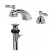 Zurn Industries Z831R1-XL-P - AquaSpec® widespread faucet with 5'' cast spout, lever handles and pop-up drain