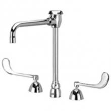 Zurn Industries Z831U6-XL-18M - WIDESPREAD FAUCET W/6'' VB SPOUT & 6'' WRIST BLADE HANDLES W/18M