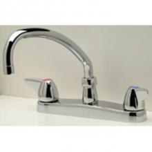 Zurn Industries Z871J3-XL-19F - -XL FAUCET, 8'' KITCHEN 5 3/8'' GOOSENECK SPOUT, DOME HANDLES ''19F