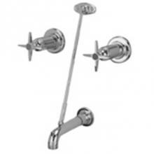 Zurn Industries Z873E2-IS - CONCEALED SHOWER VALVE W/ ''E'' SPOUT & SUPPLY STOPS(IMI KIT)