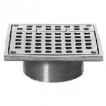 Zurn Industries ZN400-8SH-USA - ZN400SH Pol Nic 8'' Sq ''Type SHAdj Top Assy w/ Hinged Strainer P.N. ZN400-8SH