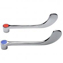 Zurn Industries G60508 - AquaSpec® Two Wrist Blade Handles for Hot (Red) and Cold (Blue), 6''