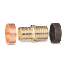 Zurn Industries QQC44CGXNPK1 - XL Brass Transition Coupling - 3/4'' OD PEX x 3/4'' OD Polybutylene