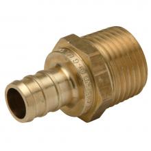 Zurn Industries QQMC33GX - XL Brass Male Adapter - 1/2'' Barb x 1/2'' MPT