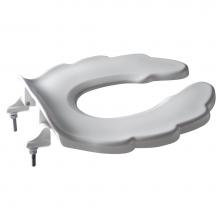Zurn Industries Z5959SS-JUV - ZurnSHIELD™ Open-Front Toilet Seat with Stainless Steel Hinge, Child-Sized, No Cover, White