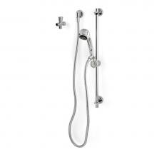 Zurn Industries Z7000-HS - Handshower,60'' Metal Hose, 24''Slide Bar, Arm Diverter Valve