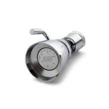 Zurn Industries Z7000-S5-1.5 - Temp-Gard® Large Brass Shower Head and Ball Joint Connector with Volume Control and 1.5 gpm i