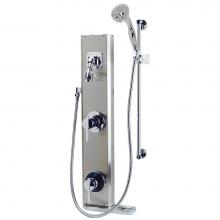 Zurn Industries Z7500-DV-HW - Aqua-Panel® Institutional Stainless Steel Fixed and Hand Wall Shower w/ 24'' Mounti