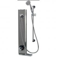 Zurn Industries Z7500-HW - Aqua-Panel® Institutional Stainless Steel Hand Wall Shower with 24'' Mounting Bar,