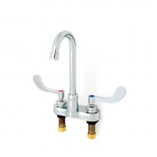 Zurn Industries Z812A4-XL-3F - FAUCET (-XL), 4'' CENTERSET, 'A' SPOUT, -4 HANDLE (LEAD FREE)