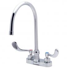 Zurn Industries Z812C4-XL - AquaSpec® Gooseneck Faucet, 4'' Centerset, 8'' Spout, 2.2 gpm Pressure-Co