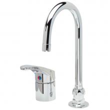 Zurn Industries Z824B0-XL - AquaSpec® Single Control Gooseneck Faucet, 5 3/8'' Spout, 2.2 gpm Pressure-Comp Aer
