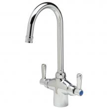 Zurn Industries Z826B1-XL - AquaSpec® Laboratory Gooseneck Faucet, Single Hole with 2 Handles - 2.2 gpm Aerator, 5-3/8&ap