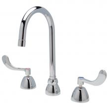 Zurn Industries Z831B4-XL-4F - AquaSpec® Widespread Gooseneck Faucet, 5 3/8'' Spout, 2.2 gpm Vandal Resist Pressur