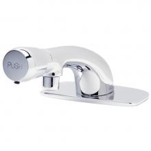 Zurn Industries Z86300-XL-CP4-3M - AquaSpec® Single-Hole Metering Faucet with 0.5 gpm Spray, 4 1/8'' Integral Spout, 4