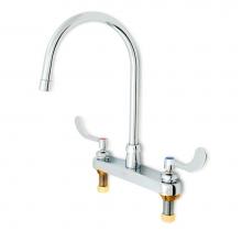 Zurn Industries Z871C4-XL - AquaSpec® Deck-Mount Gooseneck Faucet with 2.2 gpm Pressure-Compensating Aerator, 8'&apo