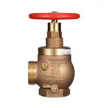 Zurn Industries ZW4000-U - 2-1/2'' Pressure-Tru® Pressure Reducing Fire Angled Hose Valve Fem NPT x Male Hose