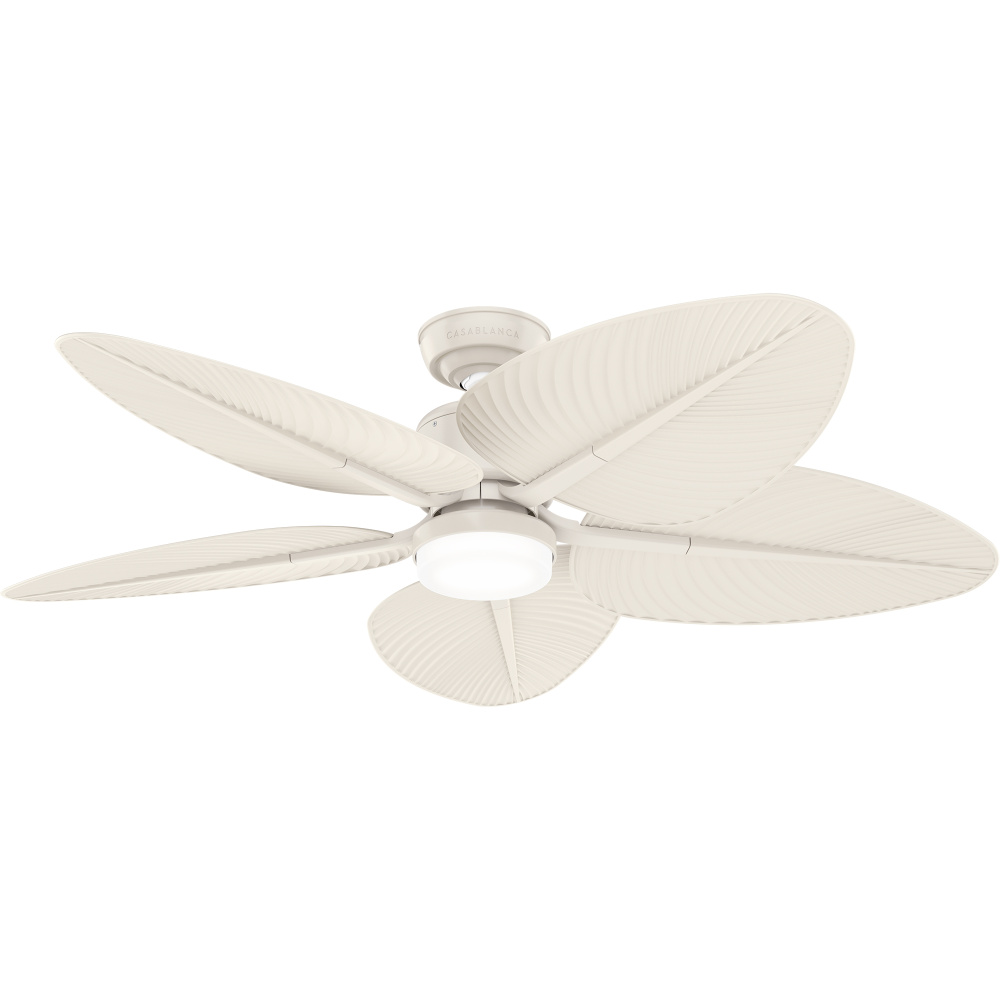 Casablanca 52 inch Coveview ENERGY STAR® Cream Damp Rated Ceiling Fan with LED Light Kit