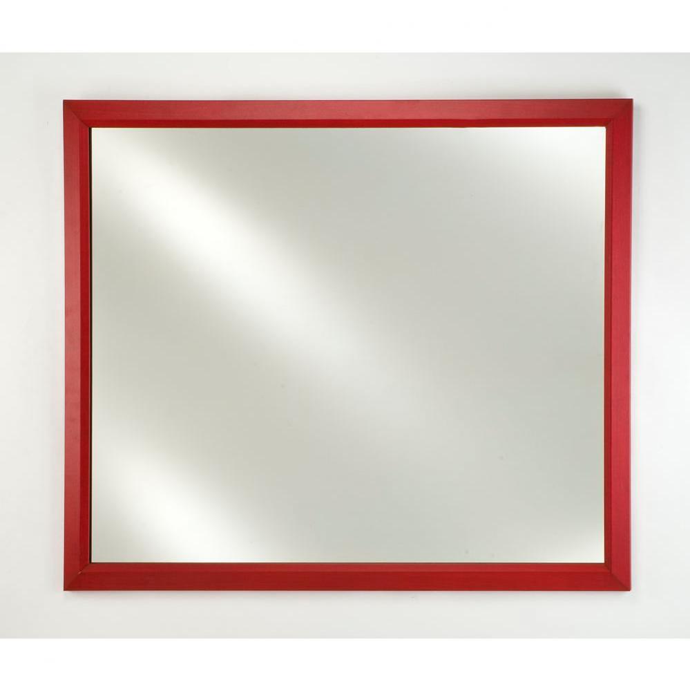 Framed Mirror 20X26 Colorgrain Red Plain