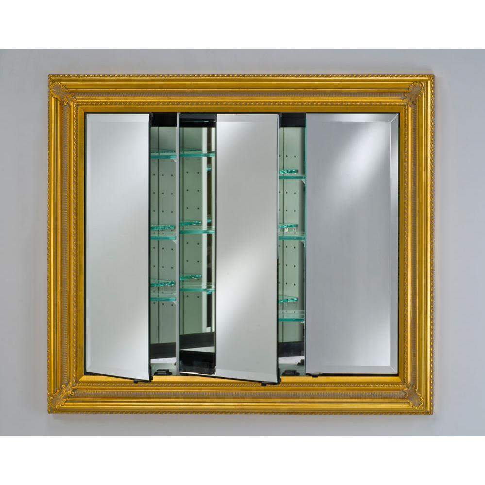 Triple Door 51X40 Recessed Baroque Antique Gold