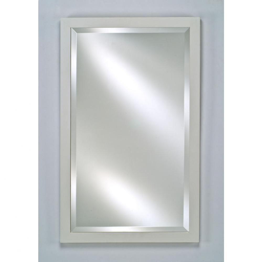 Single Door 20X26 Recessed Basix Antique Satin White