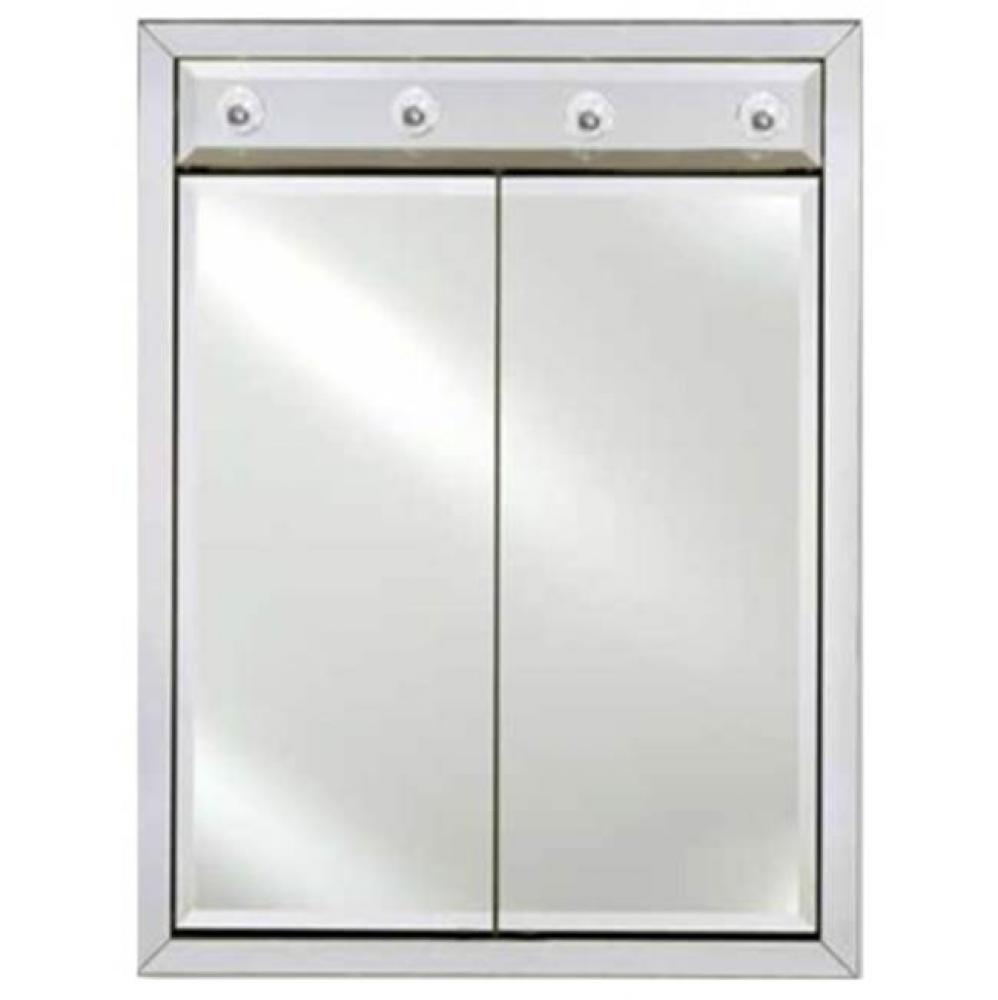 Dd/Lc 24X34 Recessed Soho Fluted Chrome