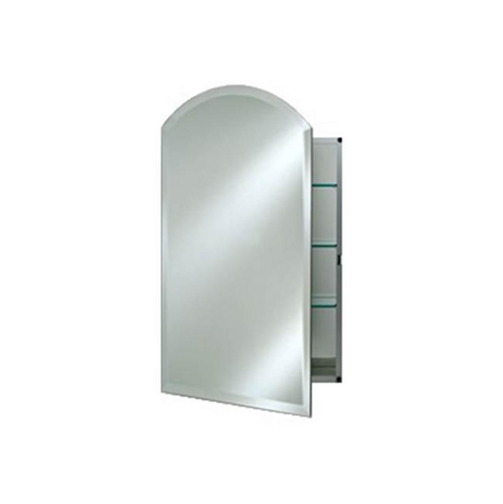 Single Door 16X22 (16X25 O/D) Recessed Arch Top Beveled Right Hinge