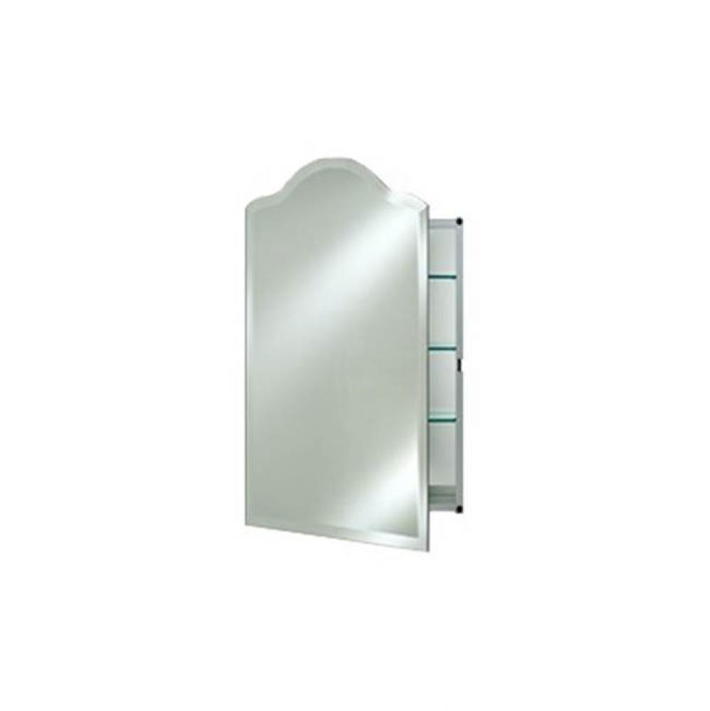 Single Door 16X22(16X25 O/D) Recessed Scallop Top Beveled Right Hinge