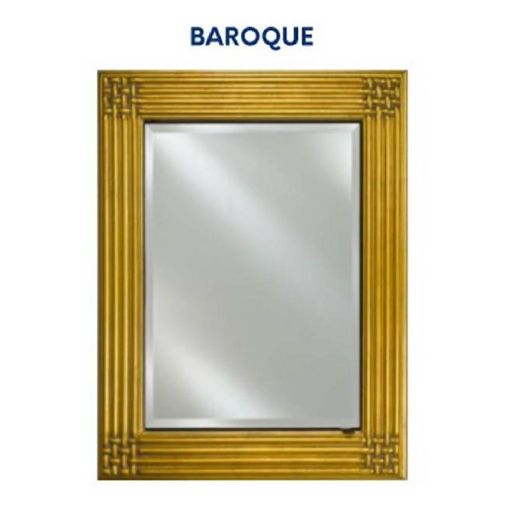 Single Door 28X34 Recessed Baroque Antique Gold