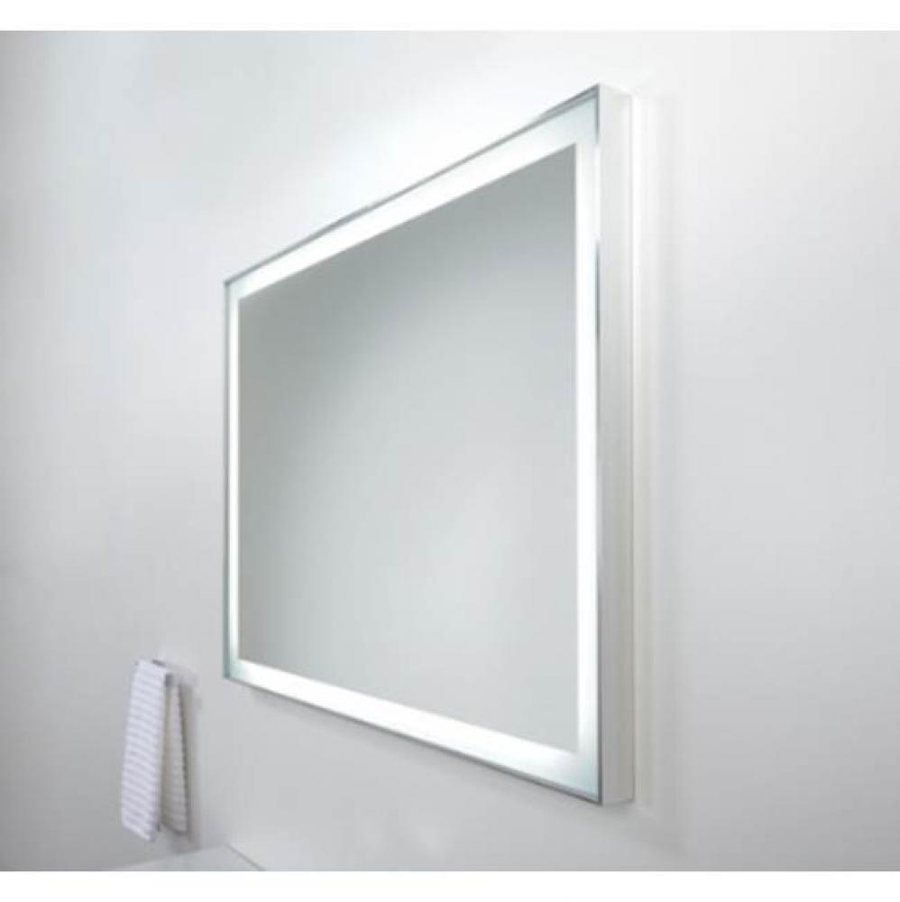 24X30 Led Rectangular Backlit Mirror W/Polished Aluminum Trim
