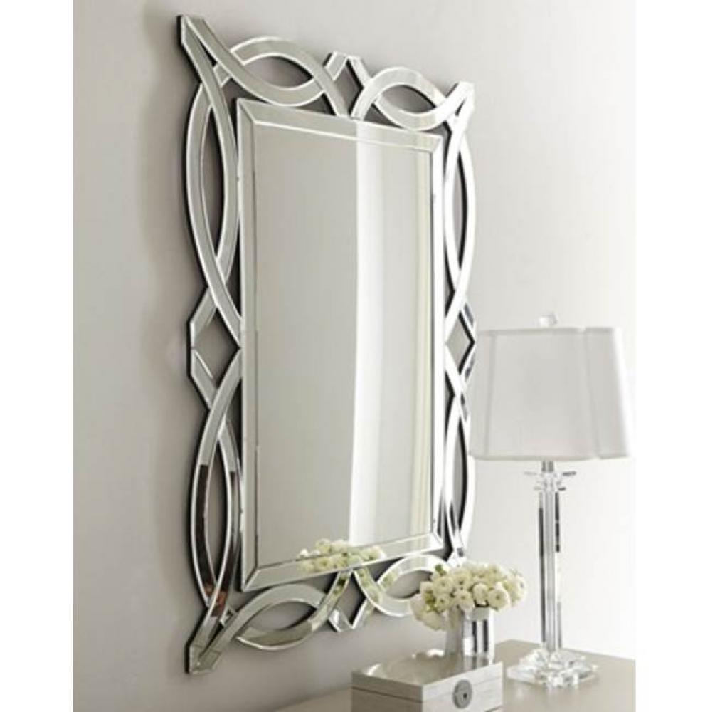 32X42 Modern Luxe Decortive Mirror Scallop Contemporary