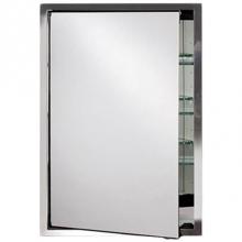 Afina Corporation SD-US-B-S - Urban Steel 1''Stainless Frame Med Cabinet-Brushed-Small 15 1/2 X28