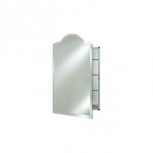 Afina Corporation SD1622RSCA-BV-R - Single Door 16X22(16X25 O/D) Recessed Scallop Top Beveled Right Hinge