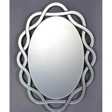 Afina Corporation ML-2431-O - 24X31 Modern Luxe Decortive Mirror Oval Contemporary
