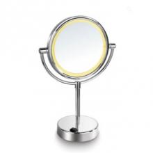 Afina Corporation MT-204 - Lighted Table Makeup Mirror 7''Round Battery Operated- Polished Chrome