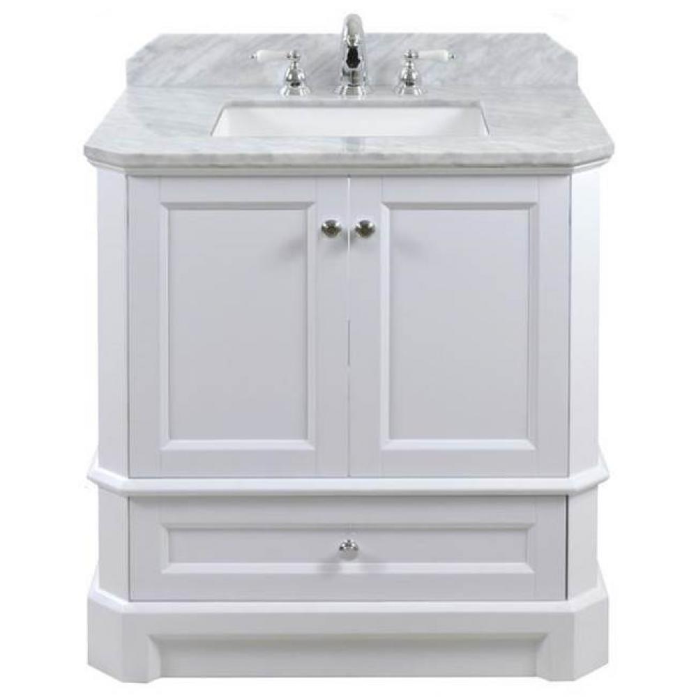 Richmond Vanity Cabinet, 30-in White
