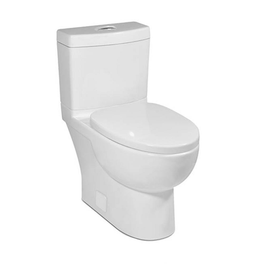Malibu II 2P HET CEL Dual-Flush Toilet White 12-in Rough