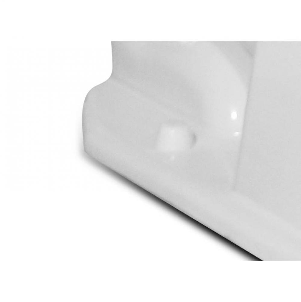 Plastic Floor Bolt Caps White (pair)