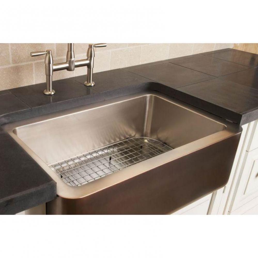 Stainless Steel Sink Grid For Cp-04-33 Cs, Single Basin Copper/Stainless Farmsink
