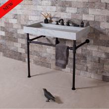 Stone Forest PFS-TD-CNR-24 AB - Elemental Legs With Crossbar, For 24''X22'' Sinks.  Not For Trough Consoles