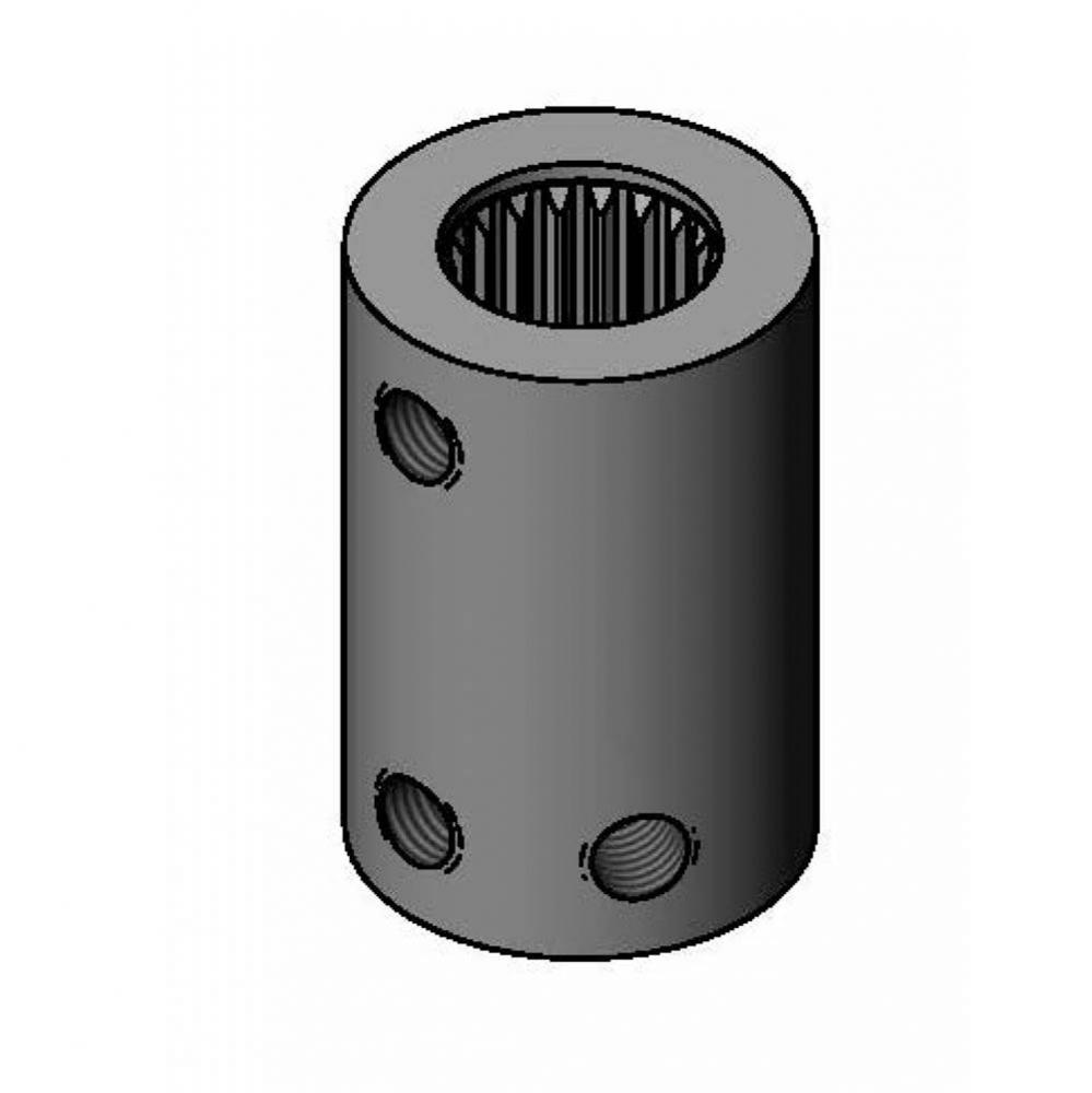 Remote Hex Spline Coupling (Unplated)