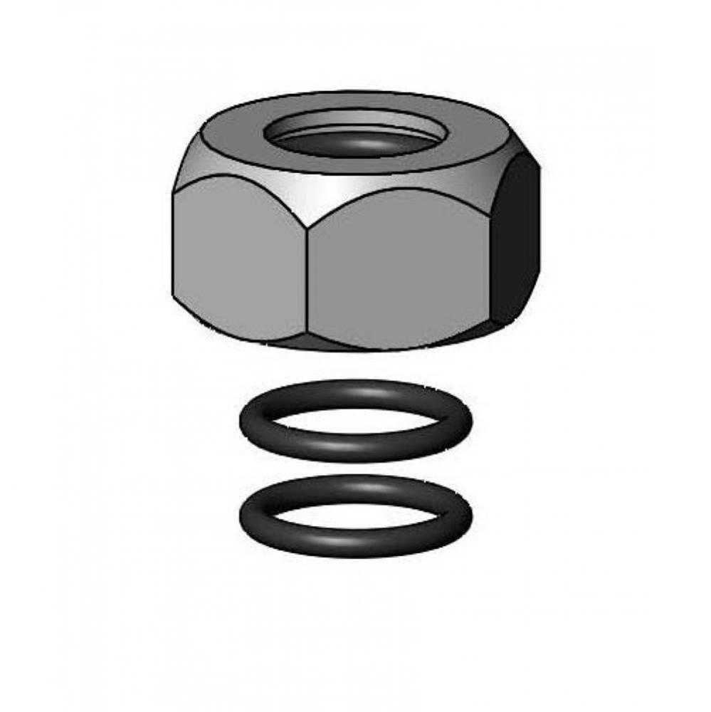 B-0114 Swivel Nut w/ Seal Groove & O-Rings