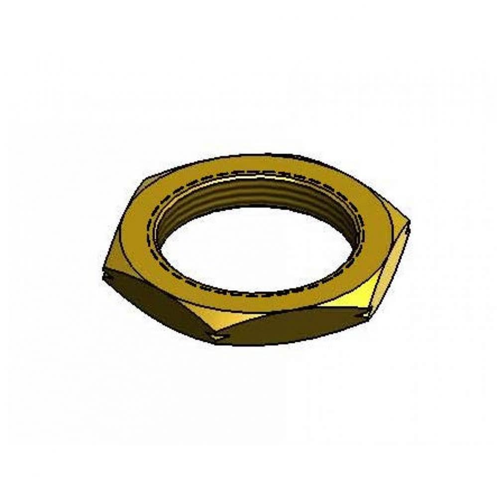 Lock Nut, 3/4-14 NPSM Female (Unplated Brass)