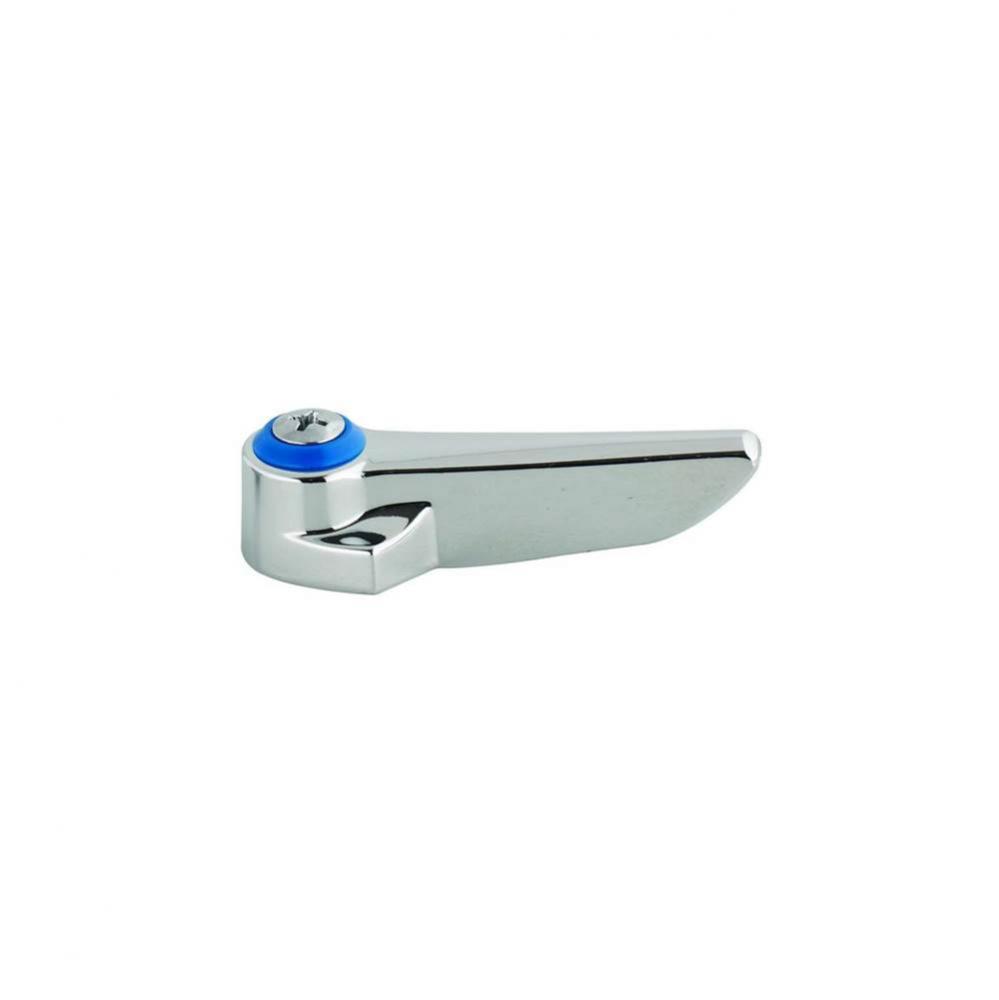 Lever Handle w/ Anti-Microbial Coating, Blue Index (Cold) & Screw