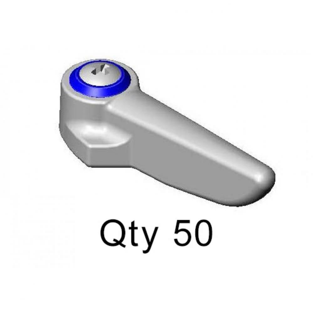 Lever Handle, Blue Index (Cold), Screw (
