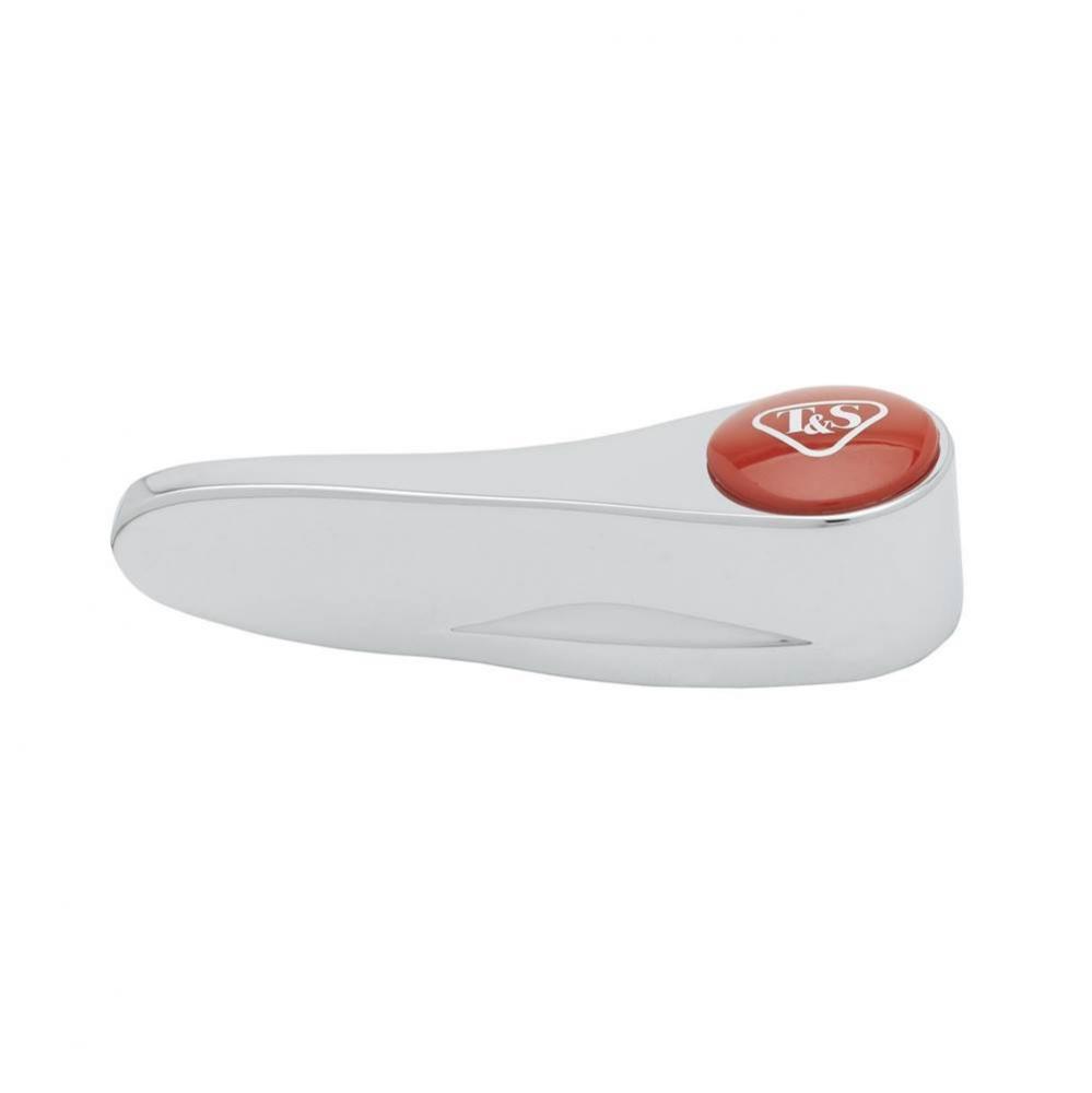 Lever Handle w/ Anti-Microbial Coating & Hot Index (Red) & Screw